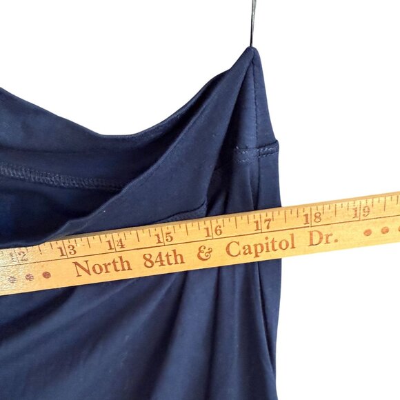 Trina Turk One Shoulder Marine Tank Top Women's Size XL Blue Stretch Party - Picture 4 of 5